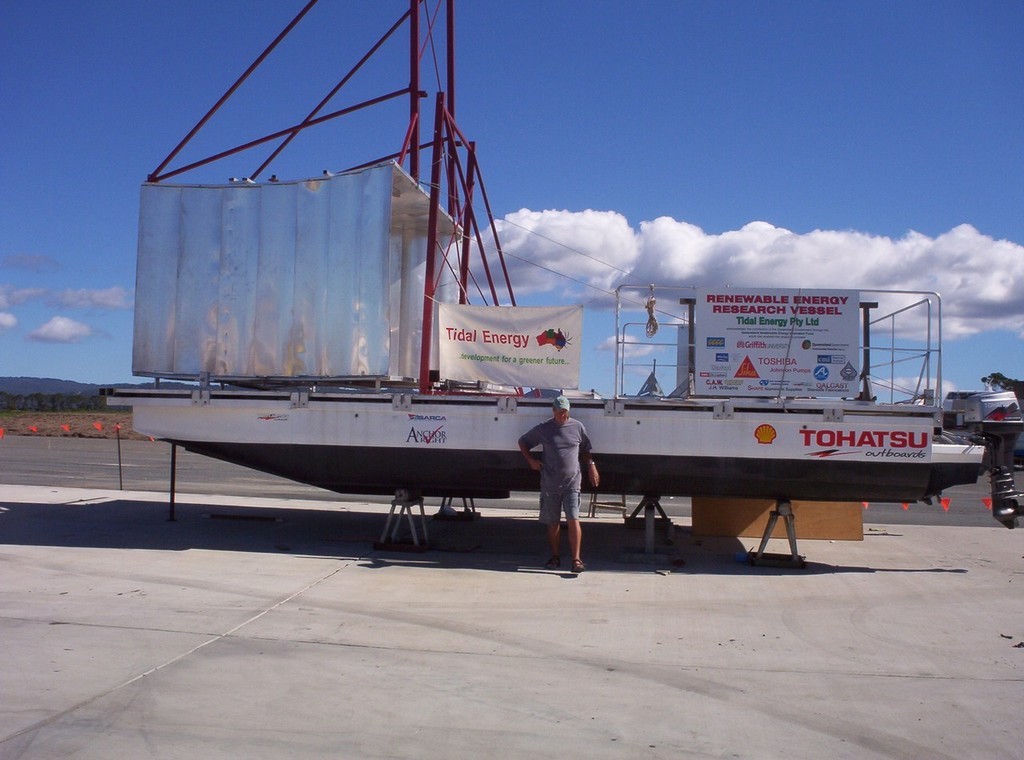 The Tidal Energy boat has been a common sight around the waterways of the Gold Coast. © MIAA